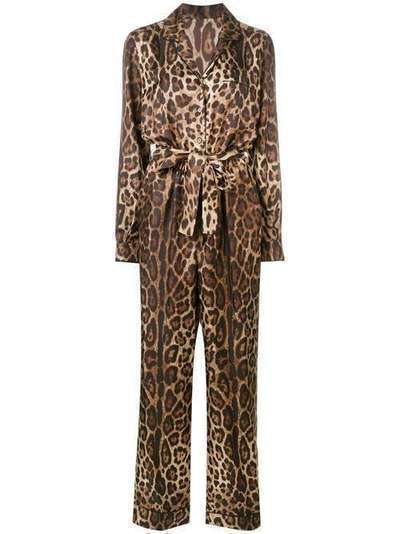 Dolce & Gabbana комбинезон с леопардовым принтом F6C1GTHS1ZX