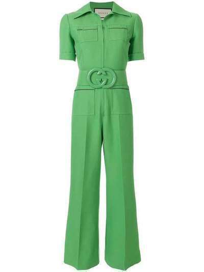 Gucci belted cady jumpsuit