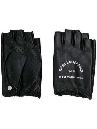 Karl Lagerfeld перчатки Rue St Guillaume без пальцев 201W3609999