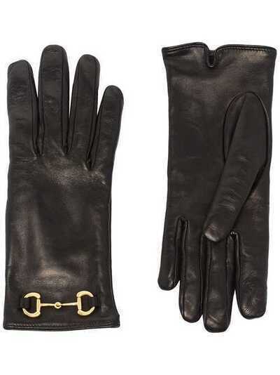 Gucci перчатки с пряжкой Horsebit 603635BAP00