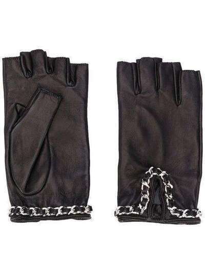 Manokhi перчатки-митенки с цепочками AW20MANO173A3SHORTGLOVESWITHCHAIN