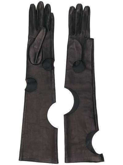 Manokhi длинные перчатки с вырезами AW20MANO211A330LONGCROPPEDGLOVES