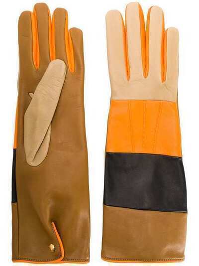 Burberry перчатки в полоску в стиле колор-блок 8024978