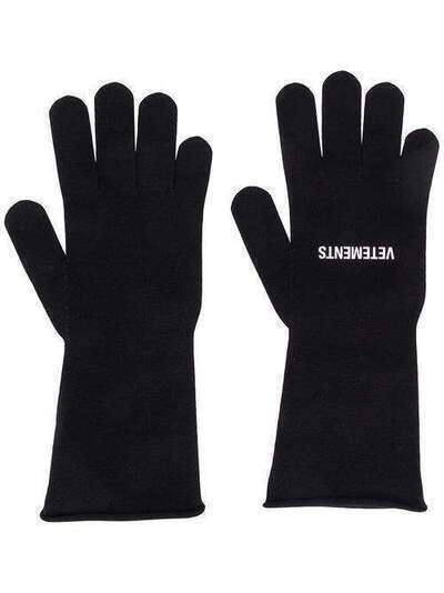 Vetements трикотажные перчатки с логотипом UAH21GL278