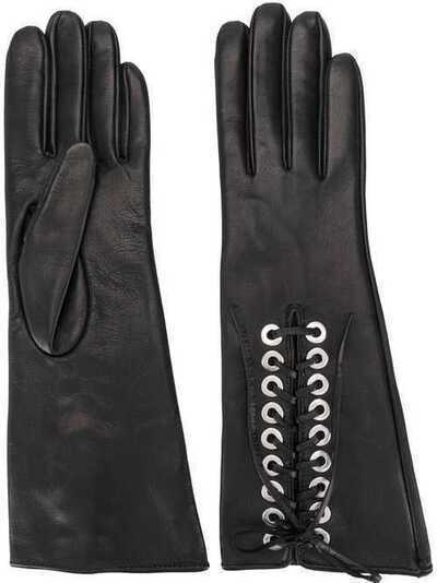 Manokhi длинные перчатки на шнуровке MANO173MANUSISCURTEDEGETEOCHETIA395
