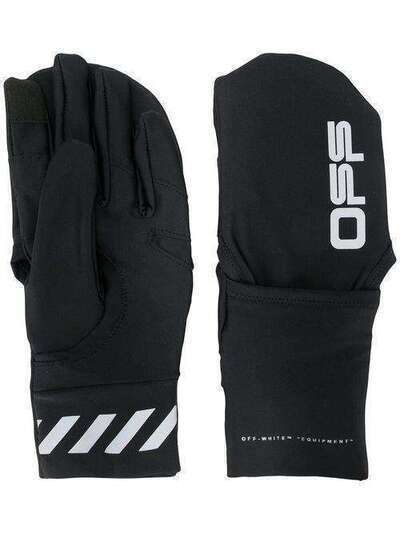 Off-White перчатки с логотипом OMNE019R20G950041006