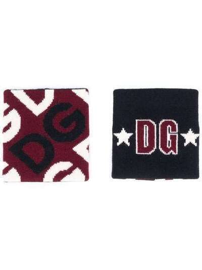 Dolce & Gabbana комплект из двух напульсников с логотипом FX582TJAVQZ