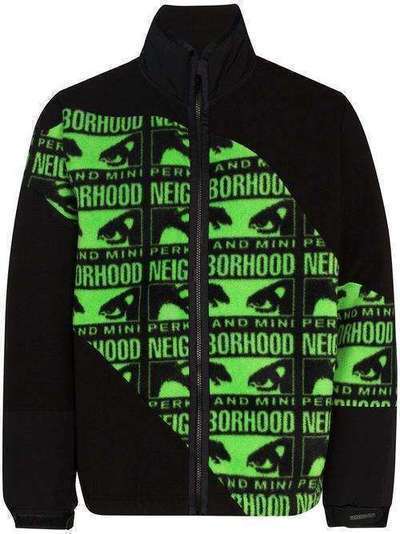 Neighborhood куртка-бомбер на молнии с принтом 192STPMNJKM01S
