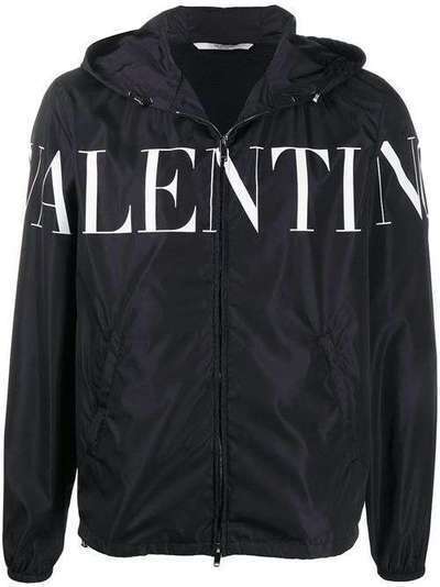 Valentino куртка с капюшоном и логотипом