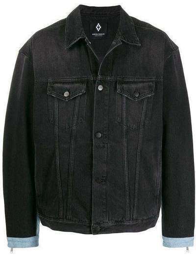 MARCELO BURLON COUNTY OF MILAN джинсовая куртка с эффектом потертости CMYE012F19B250831001