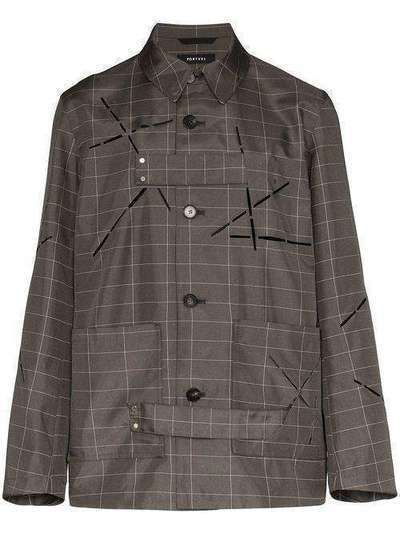 NULABEL клетчатая куртка-рубашка Reflector 111201