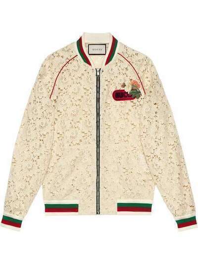 Gucci кружевная куртка-бомбер 518061ZLZ68
