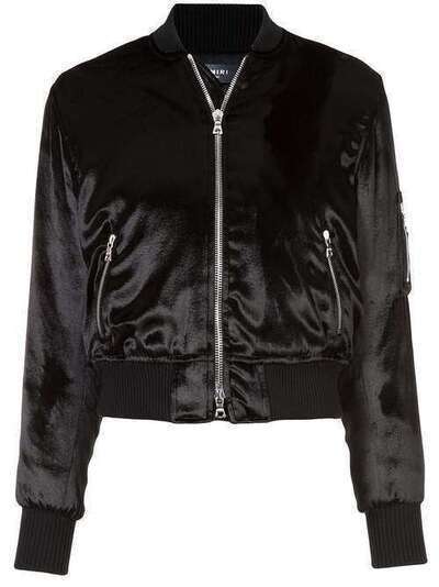 AMIRI velvet finish bomber jacket WOBOLVEL