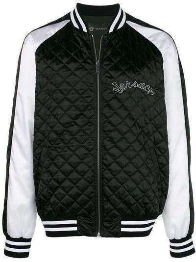 Versace атласная куртка-бомбер A79780A226471