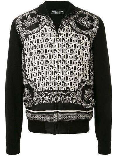 Dolce & Gabbana куртка на молнии с принтом GX864TJAMM7