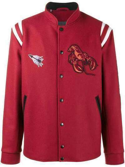 LANVIN бейсбольная куртка с нашивками RMOU0038A17