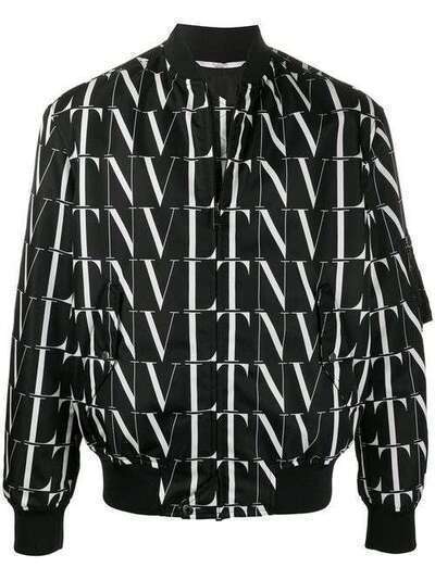 Valentino куртка-бомбер с логотипом VLTN