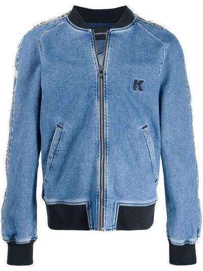 Karl Lagerfeld джинсовая куртка-бомбер KLMJ000208769W1