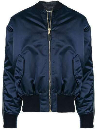 Balenciaga атласная куртка-бомбер 509318TUE14