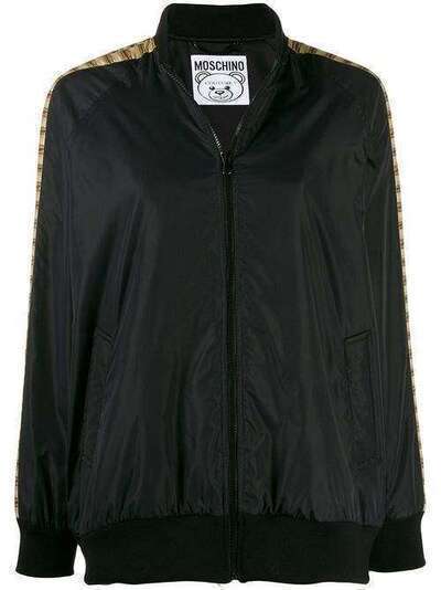 Moschino куртка-бомбер с графичным принтом V05135419