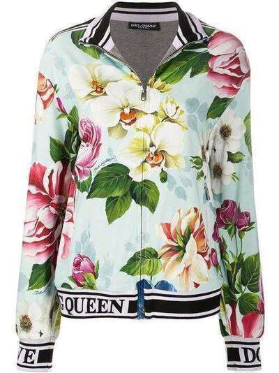 Dolce & Gabbana куртка-бомбер с цветочным принтом F9H91TFSRMJ