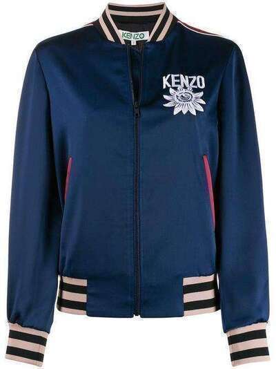Kenzo куртка-бомбер с вышивкой F962BL1005AX
