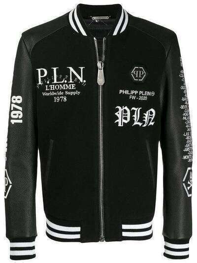 Philipp Plein куртка-бомбер с вышивкой F19CMLB0878PLE010N