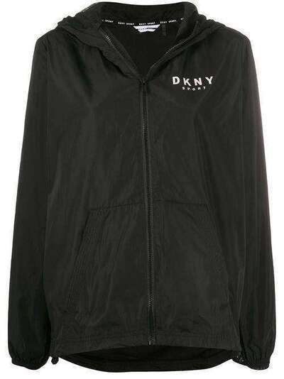 DKNY куртка на молнии с капюшоном и логотипом DP0J8772