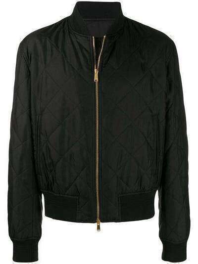 Versace стеганая куртка-бомбер A83109A228442