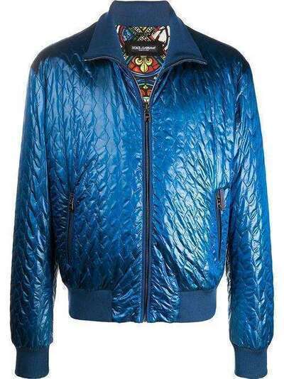 Dolce & Gabbana стеганая куртка-бомбер G9RD3THUMGG