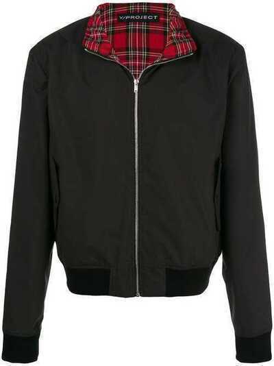 Y/Project plaid layer bomber jacket JACK32S15F74S15