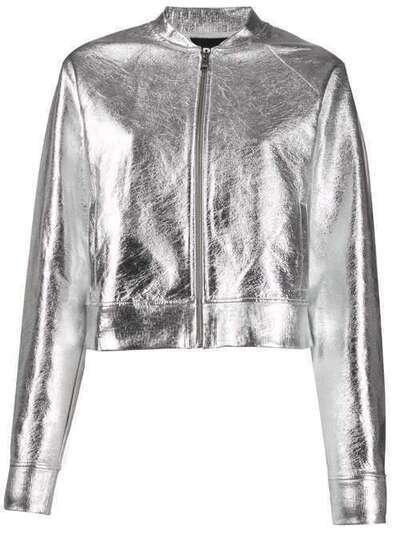 Karl Lagerfeld куртка-бомбер с эффектом металлик 201W1826290