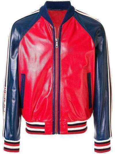 Gucci куртка-бомбер с логотипом 497401XG525