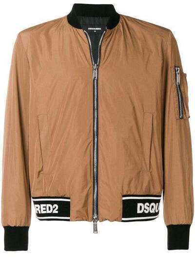 Dsquared2 куртка-бомбер в рубчик с логотипом S74AM0832S47858