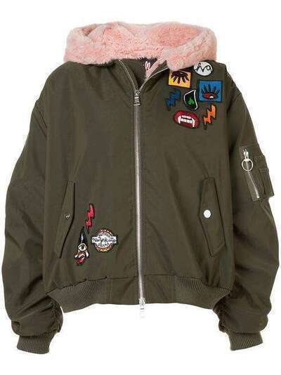 Haculla Aberrant patch bomber jacket HAW08AHX02
