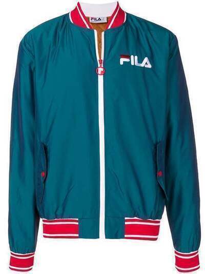 Fila куртка-бомбер с вышитым логотипом 684425