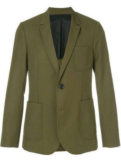 Ami Paris пиджак на двух пуговицах с частичной подкладкой A18V009201