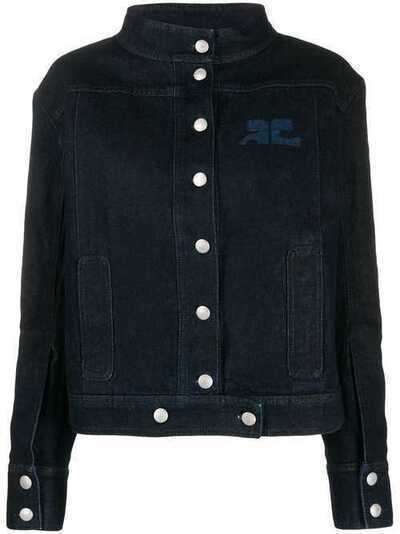Courrèges джинсовая куртка с логотипом 319BL09A0033