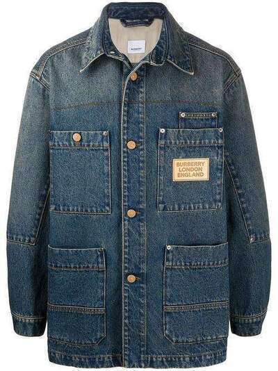 Burberry джинсовая куртка с накладными карманами 8025799
