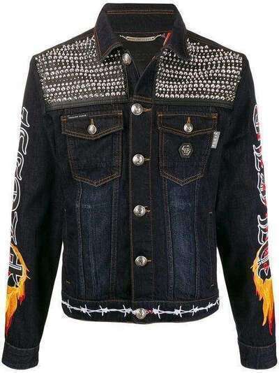 Philipp Plein джинсовая куртка Gothic P20CMDB0247PDE004N