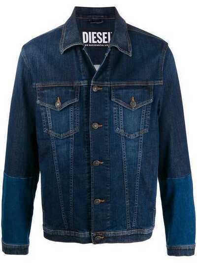 Diesel джинсовая куртка с эффектом потертости 00S0EP069IU