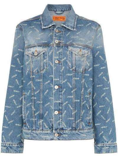 Heron Preston джинсовая куртка с принтом CTNMB HWEA017R196410193101
