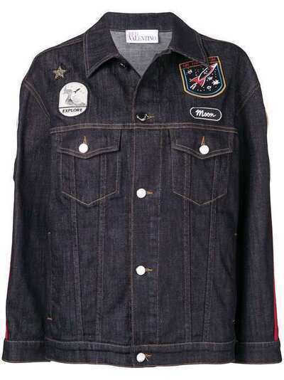 RedValentino джинсовая куртка с нашивками RR3DC00ABQE