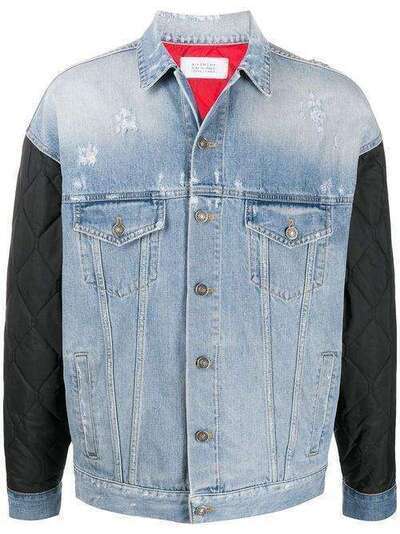 Givenchy джинсовая куртка с контрастными рукавами BM00FT50D9