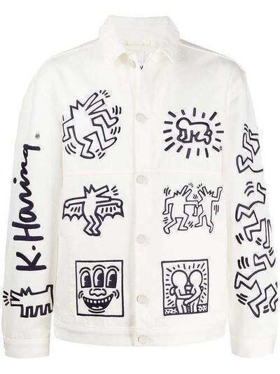 Etudes джинсовая куртка Guest из коллаборации с Keith Haring E16S033KH