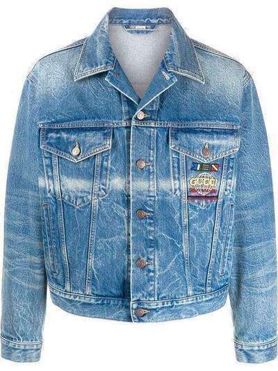 Gucci джинсовая куртка с вышивкой 594850XDAX0
