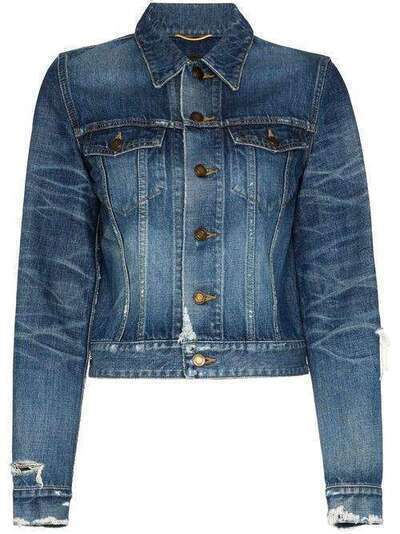 Saint Laurent джинсовая куртка 602797YG750