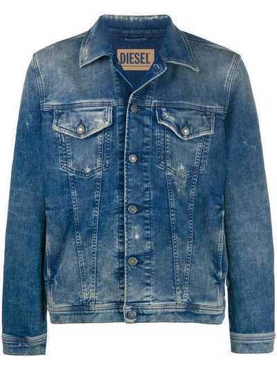 Diesel джинсовая куртка Trucker с эффектом потертости 00SYH70870Q
