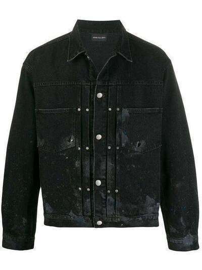 John Elliott джинсовая куртка с эффектом разбрызганной краски G284E69470LDD