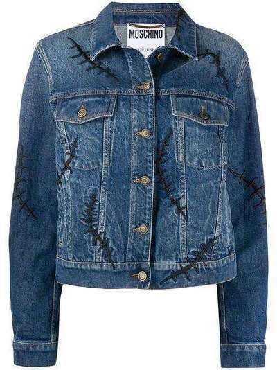 Moschino джинсовая куртка Scars A05220521